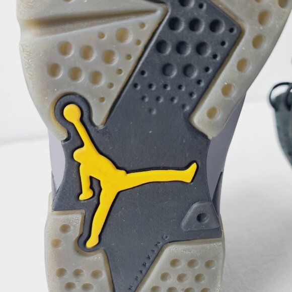 Jordan Girl's Black Purple 6 Retro GS Bordeaux 384665-063 Mid-Top Sneaker Sz 4.5 - Picture 5 of 9